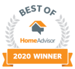 Best Of HomeAdvisor 2020 Winner logo.